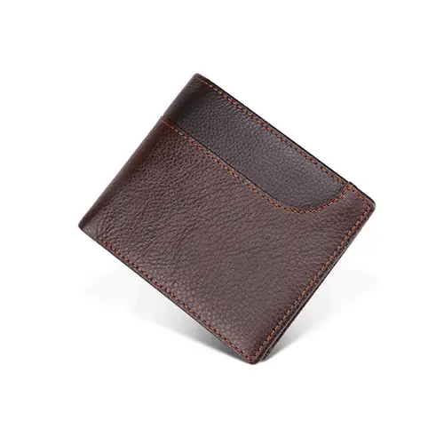 RFID Blocking Leather Wallet with Compact Design